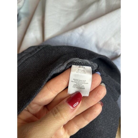 BP Gray Ombre Crewneck Pullover Sweatshirt Knit NWT Sz XXS Oversized - Picture 10 of 10